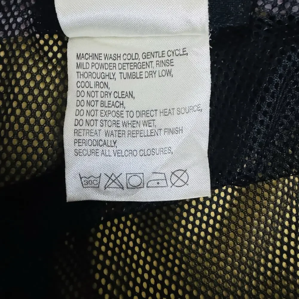 VTG North Face Full Side Zip GoreTex Shell Pants Men XL Black Y2K Snow Cold Gear